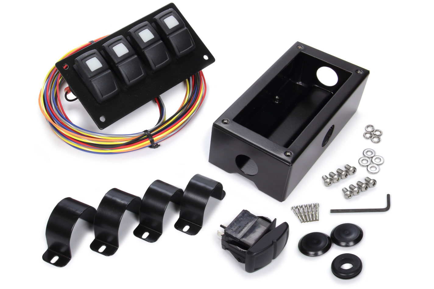 Track Rocker 4 Switch Pa nel Roll Bar Mount PWI58108