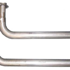 Corvette C3 SBC Ram Horn Downpipes 2.5in PYPDCC10S