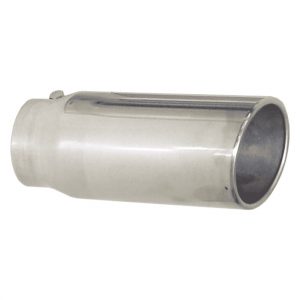 Exhaust Tip 4in x 5in 12in L Polished Bolt-on PYPEVT405