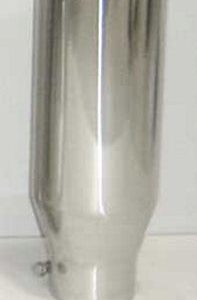 Exhaust Tip 4in x 6in 18in L Polished Bolt-on PYPEVT406-18