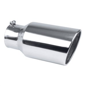 Exhaust Tip 4in x 6in 12in L Polished Bolt-on PYPEVT406