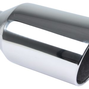 Exhaust Tip 4in x 8in 18in L Polished Weld-on PYPEVT408