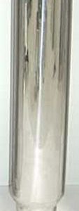 Exhaust Stack 5in x 7in 36in L Polished PYPEVT507-36