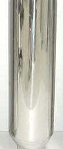 Exhaust Stack 5in x 8in 36in L Polished PYPEVT508-36