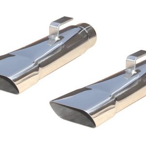 Exhaust Tips Slip Fit 2.5in Rectangle Slant PYPEVT80