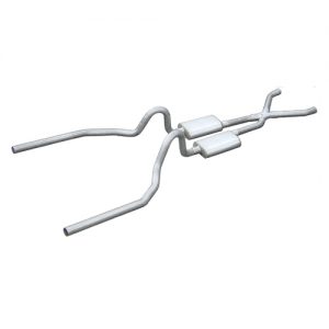 64-70 Mustang V8 2.5in Exhaust System w/X-Pipe PYPSFM03S
