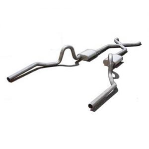 64-72 A-Body 3in Exhaust System w/X-Pipe PYPSGA13S