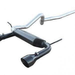 07-17 Jeep JK 4DR Dual Cat Back Exhaust KIt Blk PYPSJJ19SB