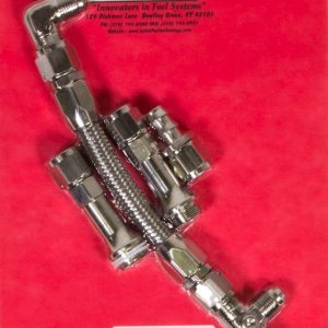 Dual Feed Fuel Line Kit - SS Series -8an Silver QFT34-8000SS