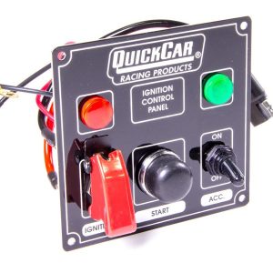 Ignition Panel Black w/ 2 Acc. & Lights QRP50-823