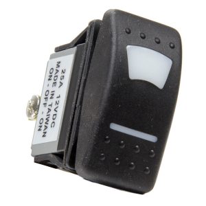 Rocker Switch Lighted On /Off/On Green QRP52-615