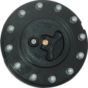 Cap Flush Mount Black Plastic 12-Bolt RCI7030A