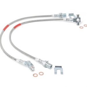 Front Extended Stainless Steel Brake Lines for 4 RCS89340S