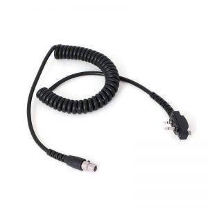 Cord Coiled Headset to Radio ICOM Bolt-On 2 Pin RGRCC-ICOM-B