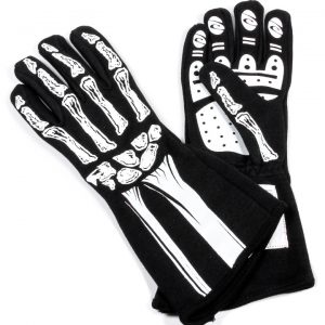 Single Layer White Skeleton Gloves Large RJS600080134