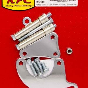 SBC Saginaw Power Steer Bracket Lwp Chrome RPCR3830