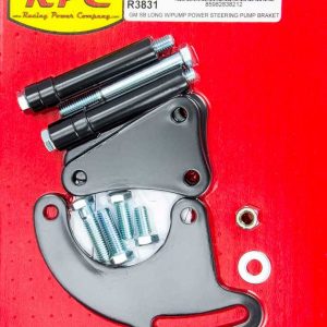 SBC Saginaw Power Steer Bracket Lwp Black RPCR3831