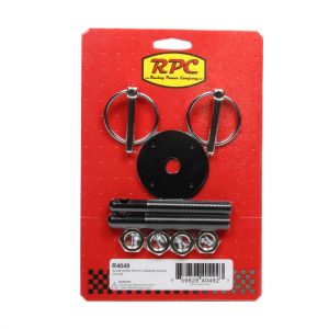 Aluminum Hood Pin Kit Black RPCR4049