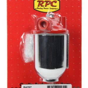 Small Chrome Single Por t Fuel Filter RPCR4297