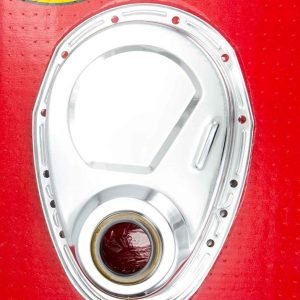 SBC Steel Timing Chain Cover Chrome RPCR4934