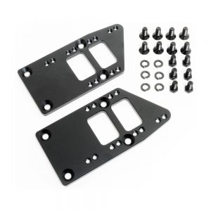 Billet LS Motor Mount Adapter Plates Black RPCR5140BK