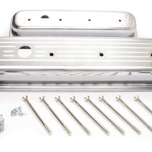 SBC Alum Short Center Bolt V/C Milled Polished RPCR6037