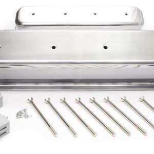 SBC Alum Tall Center Bolt V/C Plain Polished RPCR6046