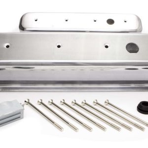 SBC Alum Tall Center Bolt V/C Plain Polished RPCR6146-1