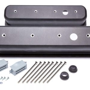 Black Aluminum SBC Valve Covers Center Bolt RPCR6146-1BK