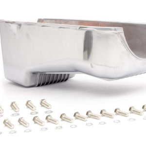 86- SBC Alum Stock Oil Pan Polished RPCR8444