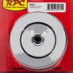 GM Power Steering Pulley 2 Groove Chrome RPCR8947