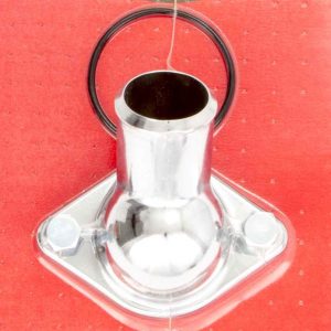 55-64 Chevy V8 Steel 45 Deg Water Neck Chrome RPCR9228