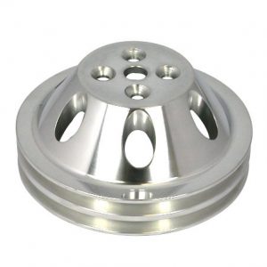 Pol Alum SBC Double Gro ove Pulley RPCR9479POL