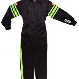 Black Suit Single Layer Kids XX-Small Green Trim RQP1950790