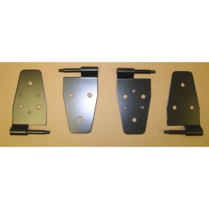 Door Hinge Kit Black 87- 06 Jeep Wrangler TJ RUG11202.01