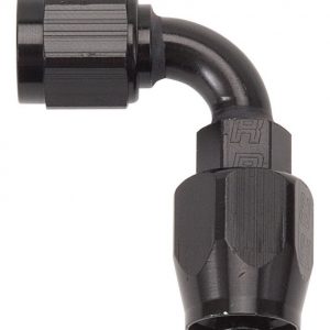 #6 90 Deg Hose End Black RUS610165