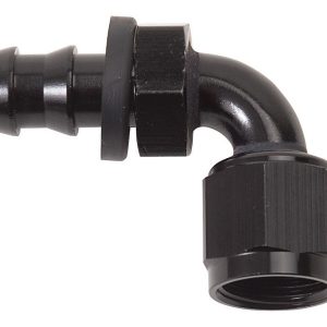 Twist-Lok Hose End #4 90 Deg Black RUS624153