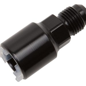 Push-On EFI Fitting #6 to 3/8in Hard Tube Black RUS640853