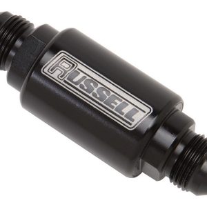 P/C #6 3in Fuel Filter - Black RUS650133