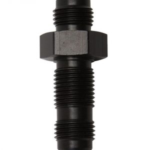 #6 Str Bulkhead Fitting Black RUS661183