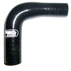1-1/2in to 1-3/8in 90Deg Reducer Elbow Black SAMRE9038-35BLACK
