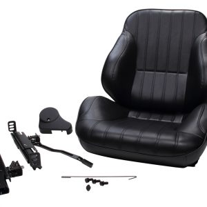 Rally Low Back Seat - RH - Black Vinyl SCA80-1050-51R