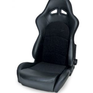 Sportsman Pro Racing Seat - Blk Velour/Vinyl SCA80-1615-71