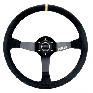 Steering Wheel 345 Black Suede SCO015R345MSN