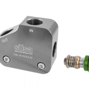 Billet Alm. Oil Cooler Adapter GM LS Engines SET18-TOTLS-22