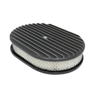 Air Cleaner Kit  12in X 2in Oval Full Finned Top SPC6498BK