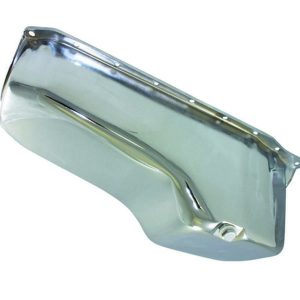 86-   SBC Steel Stock Oil Pan Chrome SPC7441