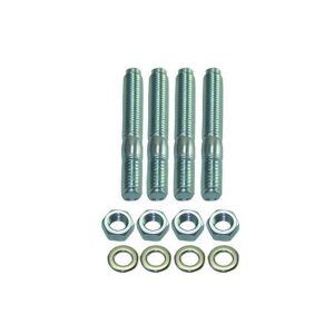 Carb Stud Kit 2in Long 4 pc Set White Zinc Steel SPC9128
