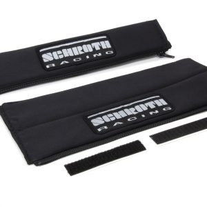 Harness Pads 2in Wide Black w/ Silver Patch SRBSR09119