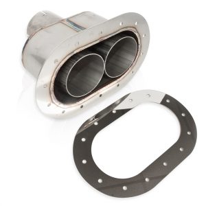 Through body Exhaust Tip Oval Style 2.5in Inlet SWOST2814